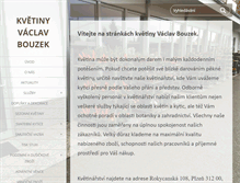 Tablet Screenshot of kvetiny-bouzek.cz